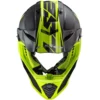 LS2 MX437 Fast Evo Roar Matt Black Gloss Hi Viz Yellow Helmet3