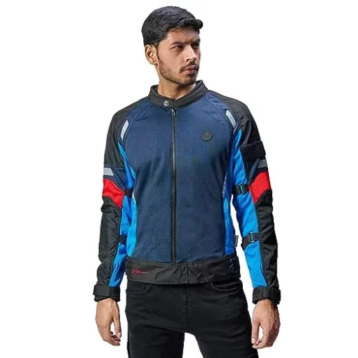 Royal Enfield Streetwind Eco Friendly Blue Riding Jacket 