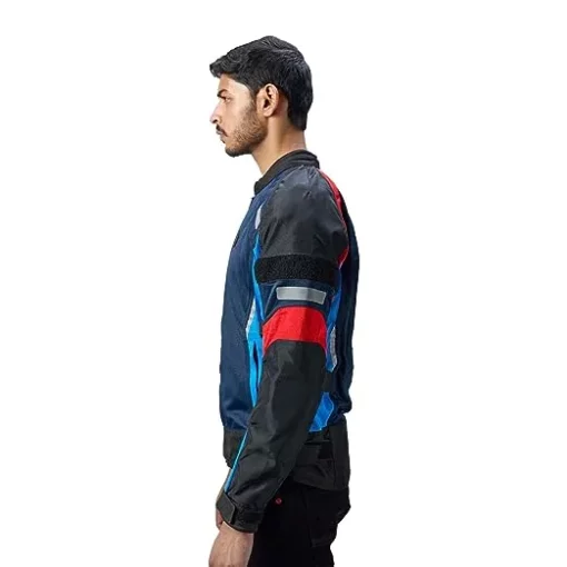 Royal Enfield Streetwind Eco Friendly Blue Riding Jacket 4