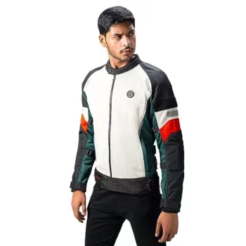 Royal Enfield Streetwind Eco Friendly Off White Riding Jacket 