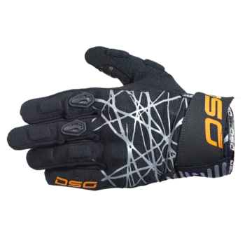 DSG Phoenix Air Black Grey Orange Riding Gloves