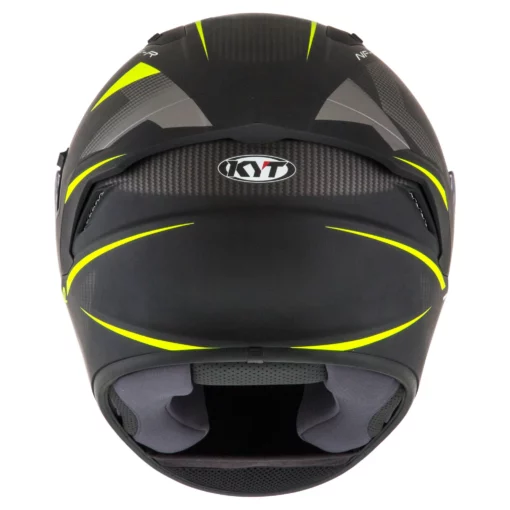 KYT NFR Logos Matt Yellow Helmet 3