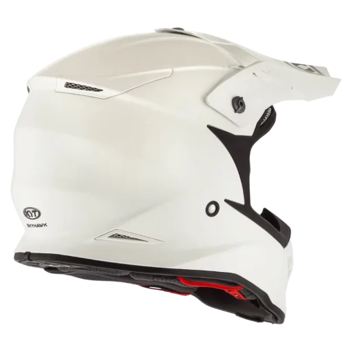 KYT Skyhawk Plain White Helmet 6