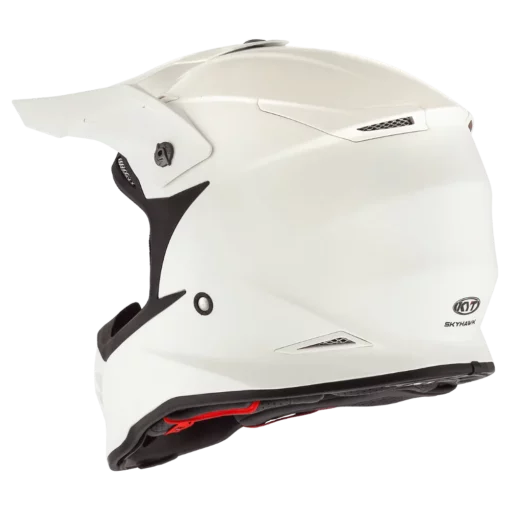 KYT Skyhawk Plain White Helmet 8