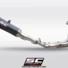 SC Project B33A TC90C Full Exhaust System 4 1 Titanium with Carbon SC1 R Muffler ( 250 mm ) for BMW S 1000 RR(2019 20)BS4 2