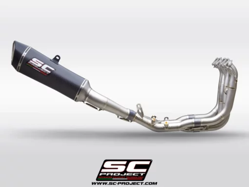 SC Project B33A TC90C Full Exhaust System 4 1 Titanium with Carbon SC1 R Muffler ( 250 mm ) for BMW S 1000 RR(2019 20)BS4 2