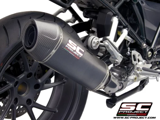 SC Project B35A 122C X Plorer II Muffler Carbon with Carbon fiber End Cap For BMW R 1250 R RS (BS4)