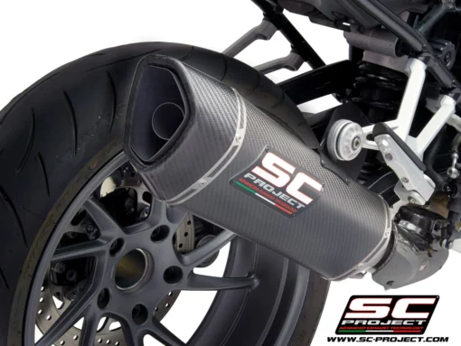 SC Project SC1 R B35A 93C Muffler Carbon fiber with Carbon fiber End Cap For BMW R 1250 R RS (BS4)