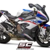 SC Project SC1 R Muffler Carbon fiber with Carbon fiber end cap for BMW S 1000 RR(2019 20)BS4 3