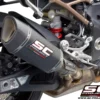 SC Project SC1 R Muffler Carbon fiber with Carbon fiber end cap for BMW S 1000 RR(2019 20)BS4 4