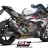 SC Project SC1 R Muffler Carbon fiber with Carbon fiber end cap for BMW S 1000 RR(2019 20)BS4 5