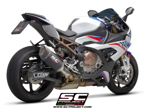 SC Project SC1 R Muffler Carbon fiber with Carbon fiber end cap for BMW S 1000 RR(2019 20)BS4 5