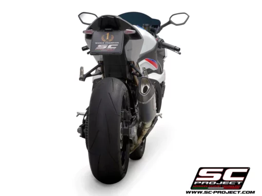 SC Project SC1 R Muffler Carbon fiber with Carbon fiber end cap for BMW S 1000 RR(2019 20)BS4 6