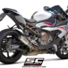 SC Project SC1 S B33A 124C Muffler Carbon with Carbon fiber end cap for BMW S 1000 RR(2019 20)BS4 5