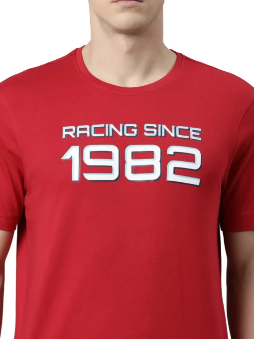 TVS Racing Classic Round Neck Red 1982 Tee Shirt 2