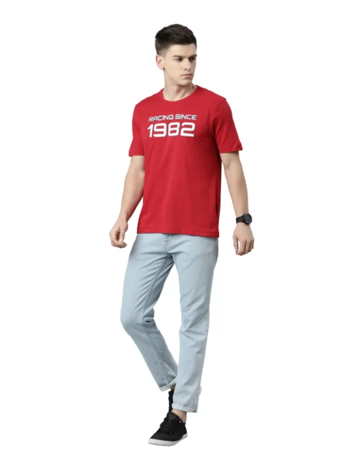 TVS Racing Classic Round Neck Red 1982 Tee Shirt 3