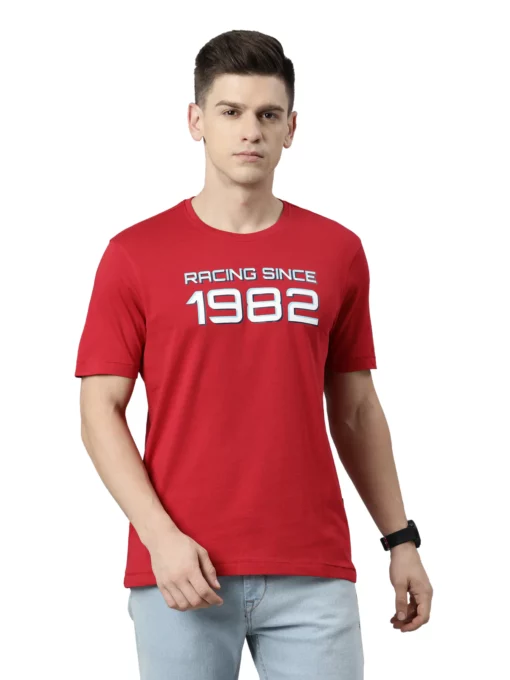 TVS Racing Classic Round Neck Red 1982 Tee Shirt