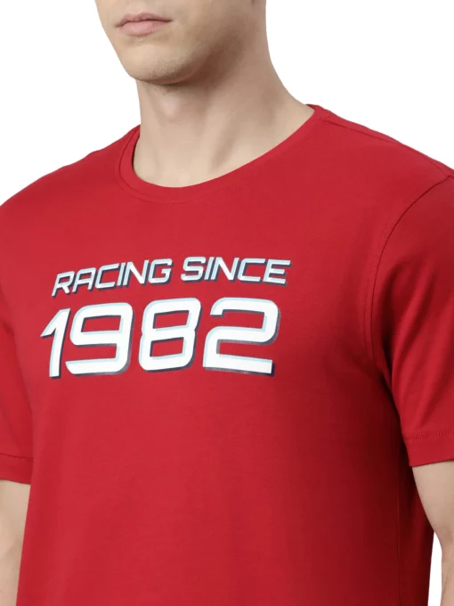 TVS Racing Classic Round Neck Red 1982 Tee Shirt 6