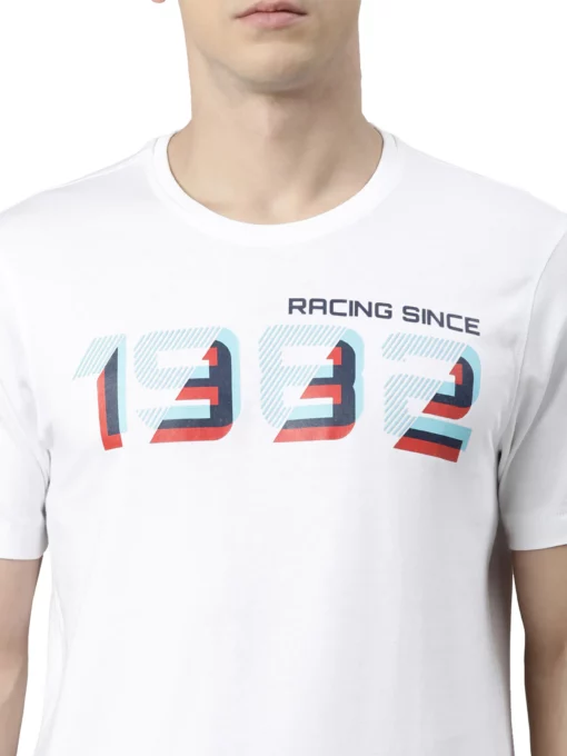 TVS Racing Heritage Round Neck White 1982 Tee Shirt 2