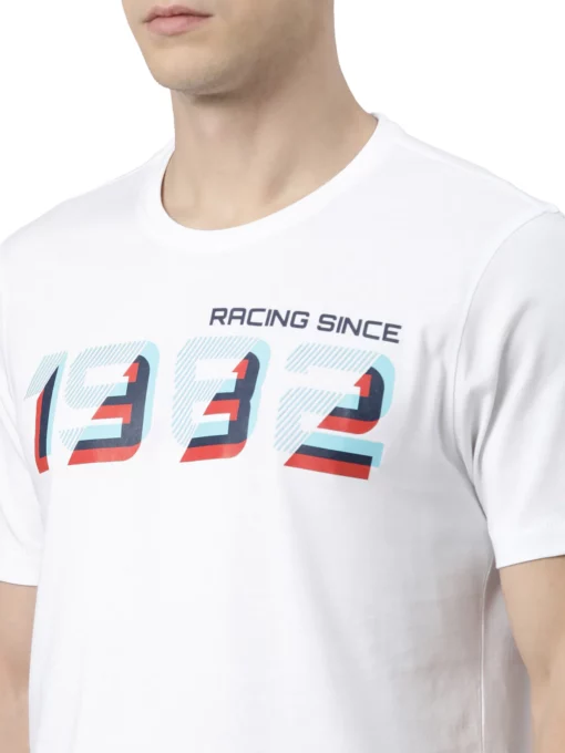 TVS Racing Heritage Round Neck White 1982 Tee Shirt 5