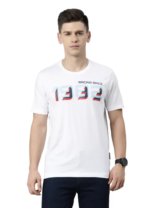 TVS Racing Heritage Round Neck White 1982 Tee Shirt