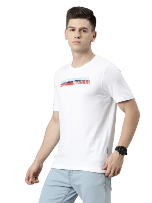 TVS Racing Tribe Round Neck White 1982 Tee Shirt 3