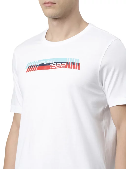 TVS Racing Tribe Round Neck White 1982 Tee Shirt 4