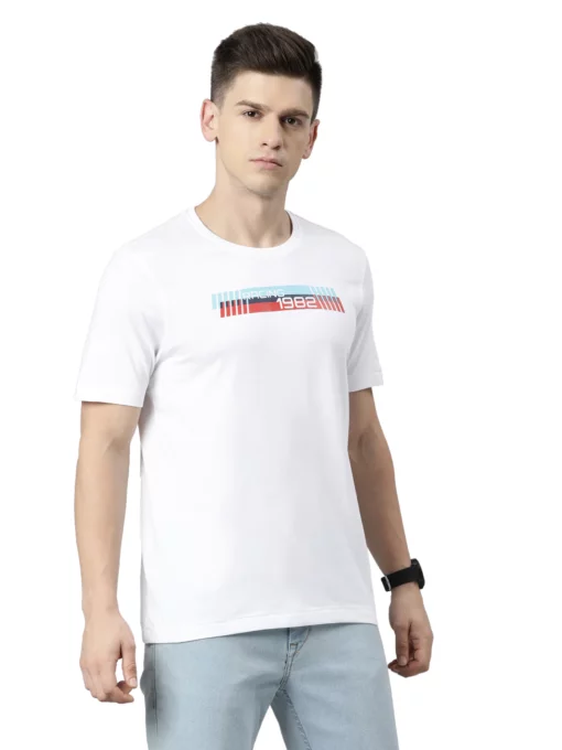 TVS Racing Tribe Round Neck White 1982 Tee Shirt