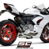 SC Project D35A LT69CR Half system 2 1 with CR T M2 Muffler for Ducati Panigale V2 (2020 2022) 3