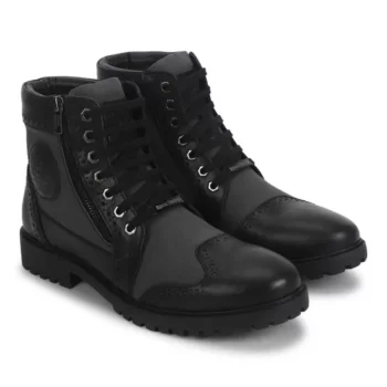 Royal Enfield Military Vibe Grey Riding Boots