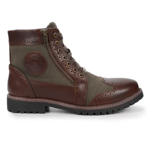 Royal Enfield Military Vibe Olive Riding Boots 3