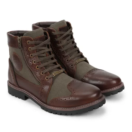 Royal Enfield Military Vibe Olive Riding Boots