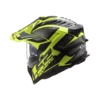 LS2 MX701 EXPLORER Alter Matt Black Hi Viz Yellow Helmet 5