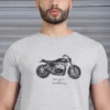 Royal Enfield X Bsmc Grey Inverse T Shirt 3