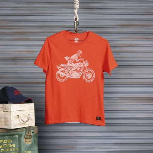 Royal Enfield Interceptor Burnt Orange Slub T Shirt 7