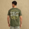 Royal Enfield Military Messenger Olive Men T Shirt 3