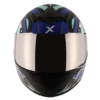 AXOR RAGE TROGON Gloss Black Blue Full Face Helmet 1