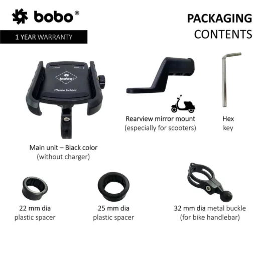 Bobo BM 4 Orange Bike Mobile Charger 3