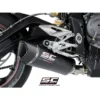 SC Project SC1 R,Muffler,Carbon fiber,with carbon fiber end cap For Triumph Triple 765 (2017 19) (T18B 93C) 1