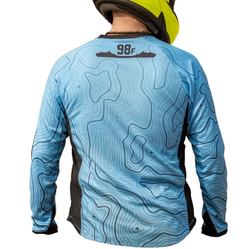 98 Fahren Moto Escape Canyon Series Light Blue Jersey 2