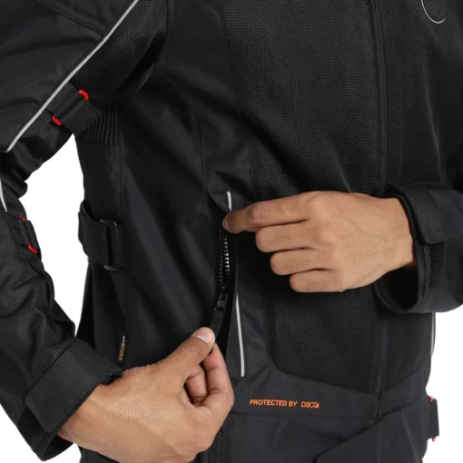 Royal Enfield Explorer V4 Pro Black Riding Jacket 11