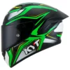 KYT NZ Race Carbon Stride Green Fluo Helmet 1