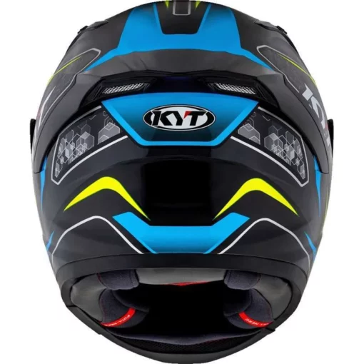 KYT Striker SV #01 Black Blue Helmet 3