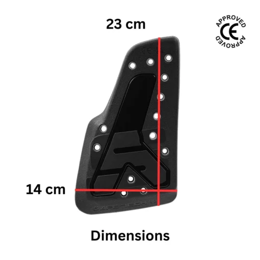 Mototech Safetech Viscoflex Level 2 Chest Armour Insert One Pair 2