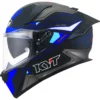 R2R Pro Led Matt Black Blue Helmet 1