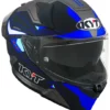 R2R Pro Led Matt Black Blue Helmet 2