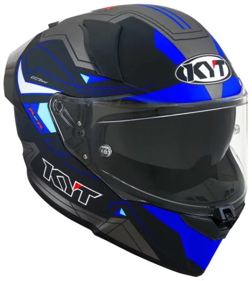 R2R Pro Led Matt Black Blue Helmet 2