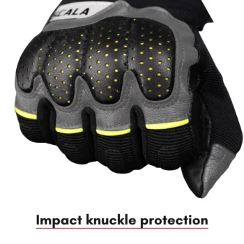 Scala Speed 2 Black Grey Hi Wiz Riding Gloves 2