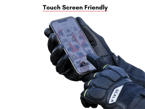 Scala Speed 2 Black Grey Hi Wiz Riding Gloves 4