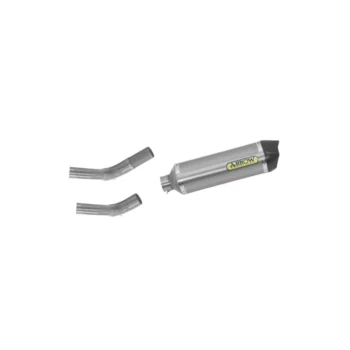 Arrow Dark Aluminium Exhaust with Carby End Cap For Benelli TRK 502 (2021+) (71878AKN) 1